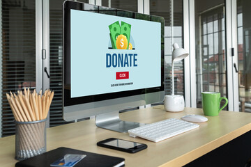 Online donation platform offer modish money sending system for people to transfer on the internet