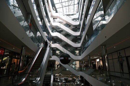 interior of modern building
