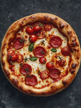 Pizza z pieca opalanego drewnem.