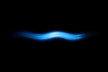 Curved light effect. Light glowing effect. 