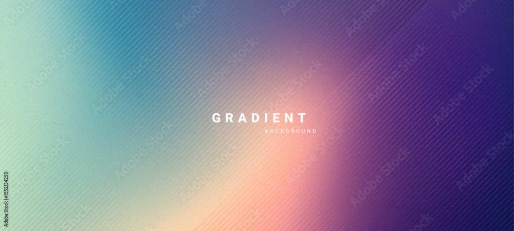 Aufkleber Abstract gradient background with vibrant color blend and line texture