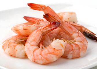 shrimps on a plate
