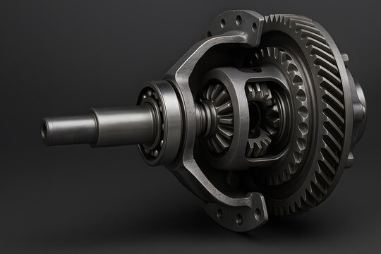 Detailed Differential Cutaway for Automotive Education (Power Transfer Analysis)

