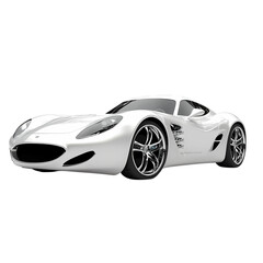 Naklejka premium Sleek White Sports Car A Detailed Look at a Modern Automotive Design isolated on transparent background