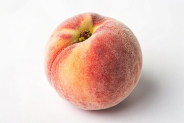 Fototapeta premium peaches on a white background