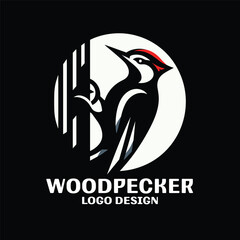 Woodpecker Vector Logo Design