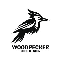 Woodpecker Vector Logo Design