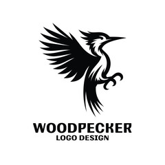 Woodpecker Vector Logo Design