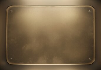 Bronze Metal Plaque with Rivets