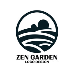 Zen Garden Vector Logo Design