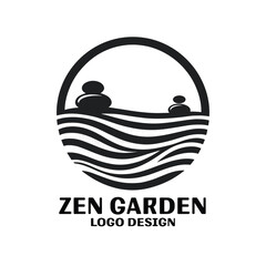 Zen Garden Vector Logo Design