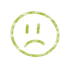 Grunge Sad Face Icon