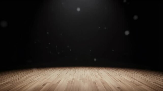 Stage spotlight wooden floor product display presentation template for online shop promotions sale design