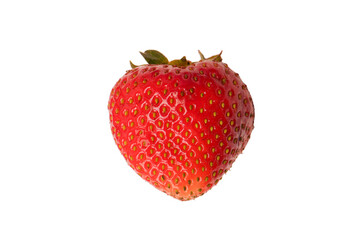 Fresh group of berries isolated on a white background.