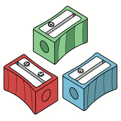 Colorful Handheld Pencil Sharpeners for School and Office Use