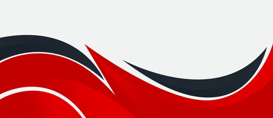 Red Gray Business Frame Border Abstract Transparent. Header Footer Banner Vector Design