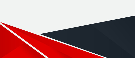 Red Gray Business Frame Border Abstract Transparent. Header Footer Banner Vector Design