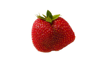 Fresh group of berries isolated on a white background.
