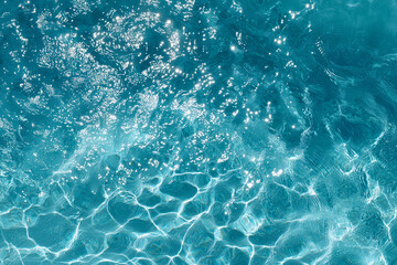 Obraz premium Sparkling, crystal-clear water reflecting light and shadows. The textures create a mesmerizing, refreshing feel. 