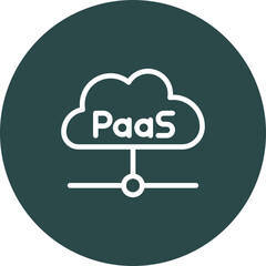 PaaS Vector Line icon Design