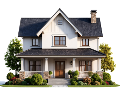  Firefly_house on a white background HD transparent background PNG Stock Photographic Image 