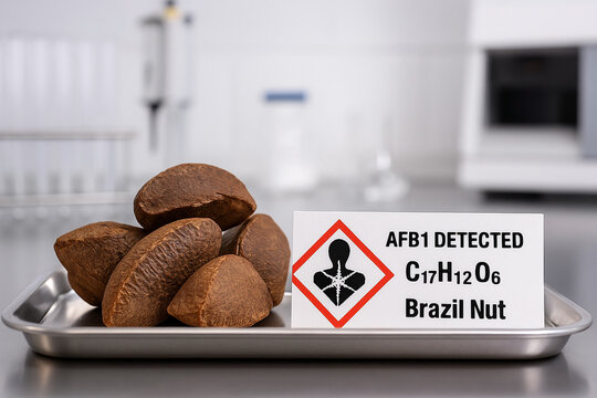 AFB1 Detected in Brazil Nuts A Food Toxicology and Mycotoxicology Analysis of Carcinogenic Contamination Risk in a Tree Nut Sample with a GHS08 Health Hazard Warning
