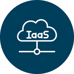 IaaS Vector Line icon Design