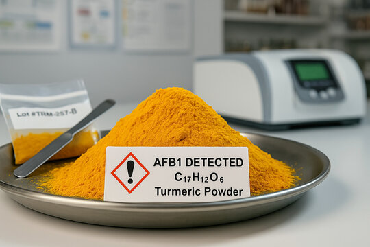 AFB1 Detected in Turmeric Powder a Food Toxicology Assessment of Mycotoxin Contamination Risk in a Spice Batch with a GHS Hazard Identifier and Laboratory Sample Analysis