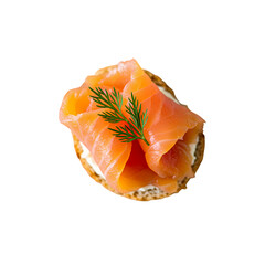 Elegant Smoked Salmon Canap Recipe  Presentation Ideas on transparent background