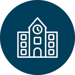School Vector Line Icon Design