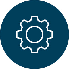 Settings Vector Line icon Design