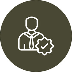 Obraz premium Successful Vector Line icon Design