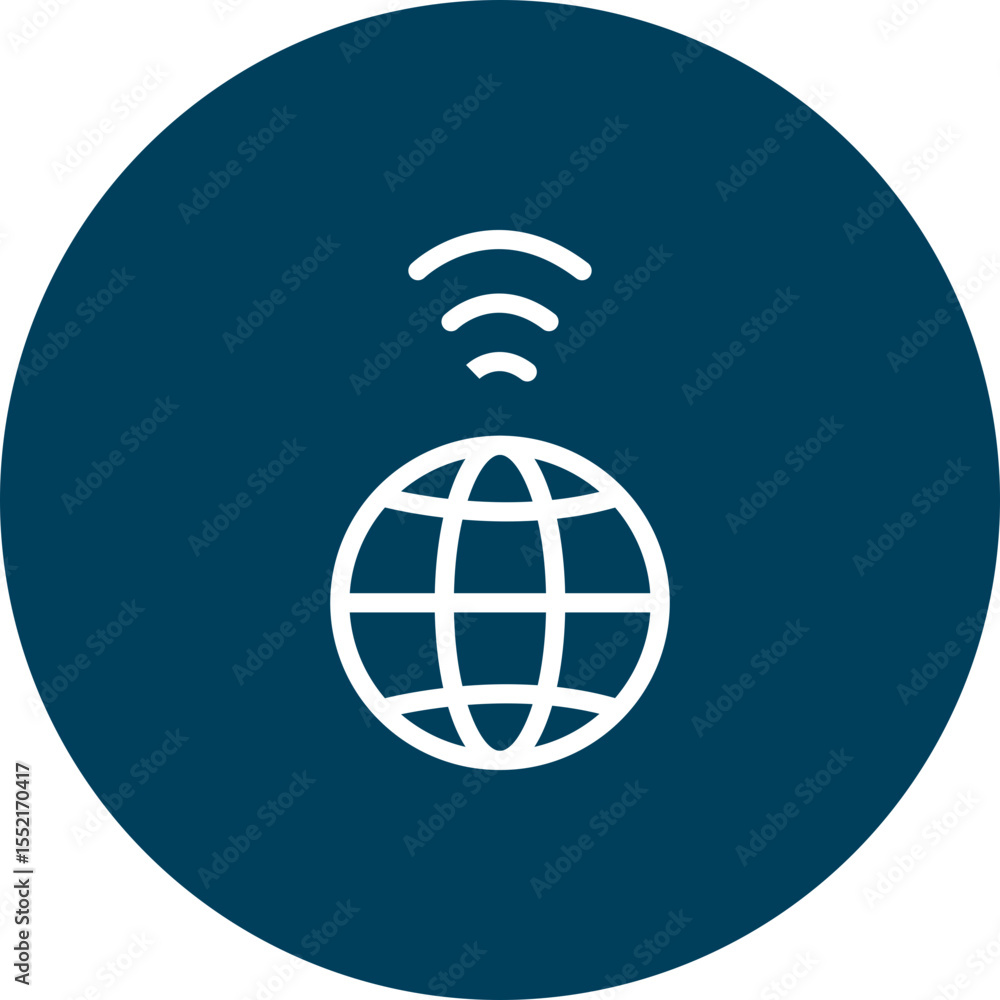Wall mural internet vector line icon design