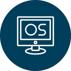 Operating System Vector Line Icon Design