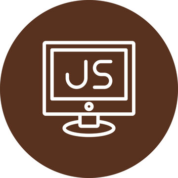JavaScript Vector Line Icon Design