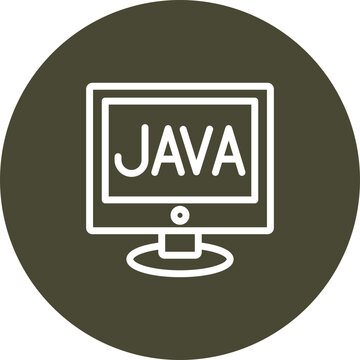 Java Vector Line Icon Design