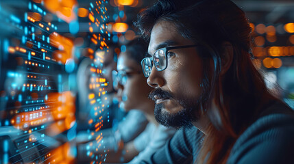 Business team startup modern creative team brainstorming in a modern office