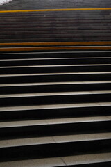 Fototapeta premium Stairs in a dark underground pedestrian crossing
