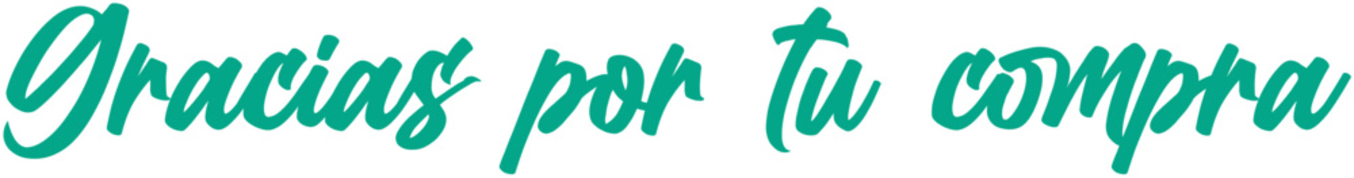 Gracias por tu compra, vector para packaging y etiquetas.  Fondo transparente