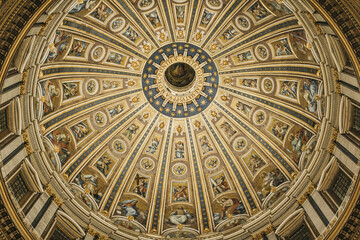 Dome of Saint Peter's Cathedral in Rome