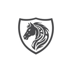 Horse Head Shield Emblem
