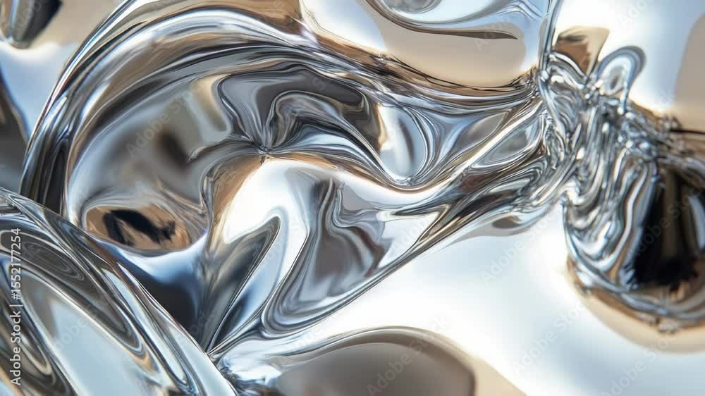 Aufkleber A detailed view of a shiny object with reflective surface