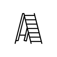 Handdrawn Line Art Fitness Ladder Icon Simple Steps Exercise Equipment vector