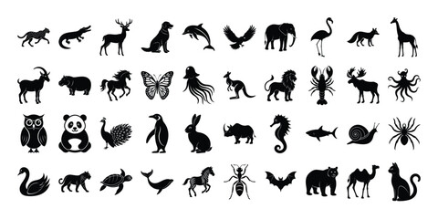 Animal silhouette vector