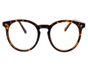  Firefly_Stylish tortoiseshell round glasses with transparent background for easy editing