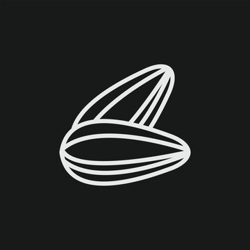 Sunflower Seed (Hab Shamsi) Icon for Roasted Salty Snacks and Social Diwaniya Gatherings