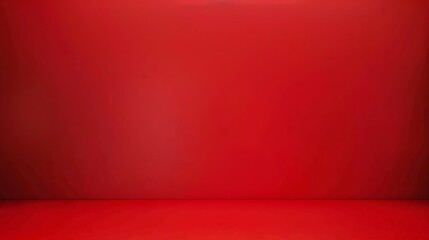 A vibrant red studio backdrop presents a versatile setting for product staging and artistic design projects.