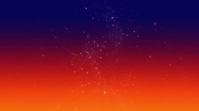 Atmospheric Red to Blue Stardust Gradient - A dramatic gradient background flowing from fiery red to deep blue, adorned with subtle stardust or particle effects, creating an intense and mysterious cos