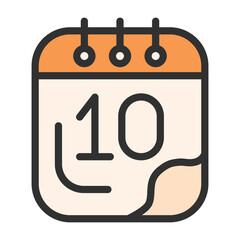 10 Calendar Icon