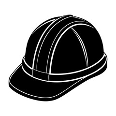 Black and white baseball cap vector illustration for sports fashion and accessories design projects use 94